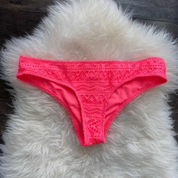 Hollister Other - Hollister Co. Pink Lace Bathing Suit Bottoms